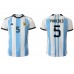 Argentina Leandro Paredes #5 Hemma matchtröja VM 2022 Kortärmad Billigt